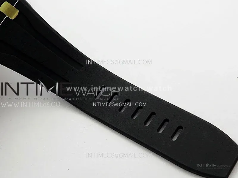 Royal Oak Offshore 43mm 26420 Ceramic/RG DDF 1:1 Black Dial On Black Rubber Strap Super Clone DD4401